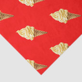 Ijs Vivid rood Tissuepapier (Detail)