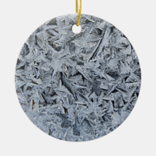 Ijs Vorst Kristallen Textuur Afbeelding Keramisch Ornament