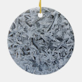 Ijs Vorst Kristallen Textuur Afbeelding Keramisch Ornament (Achterkant)