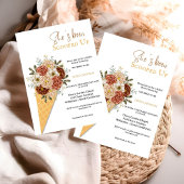 Ijs vrijgezellenfeest dat ze is opgeschept kaart