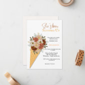 Ijs vrijgezellenfeest dat ze is opgeschept notitiekaartje (Voorkant / Achterkant in situ)