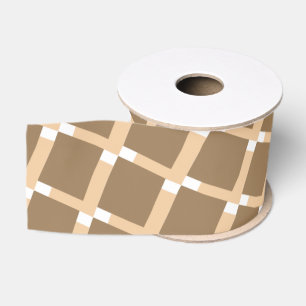 Ijs wafel kegel bruine kerstboom grosgrain lint