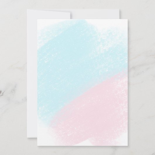 IJs wat is de scoop gender reveal party Kaart (Achterkant)