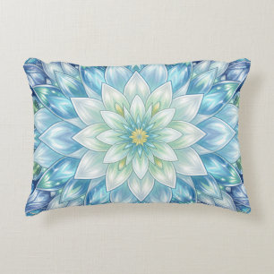 Ijs Witte Waterlelie Mandala Accent Kussen