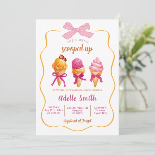 Ijs ze is opgepept Vrijgezellenfeest Kaart (Staand voorkant)