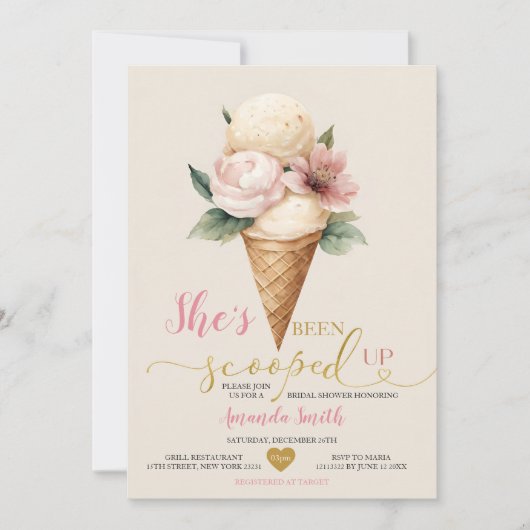 Ijs ze is opgepept Vrijgezellenfeest Kaart (Voorkant)