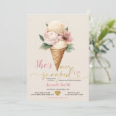 Ijs ze is opgepept Vrijgezellenfeest Kaart (Staand voorkant)