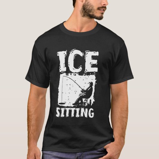 IJs zitten ijsvissen T-shirt (Voorkant)
