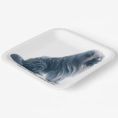 ijs zittend TibetanMastiff Papier Bord 9" sq (Gebogen)