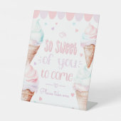 IJs Zo lief van je om te komen Favors Reclamebord Met Voetstuk (Voorkant)