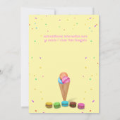 IJs zomer foto verjaardagsfeestje Kaart (Achterkant)