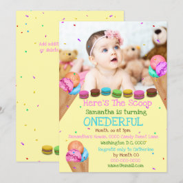 IJs zomer foto verjaardagsfeestje Kaart