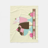 IJs zomer traktaties Fleece Deken (Voorkant)