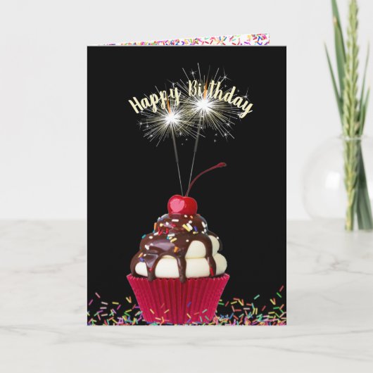 IJs zondag verjaardag Kaart (Voorkant)