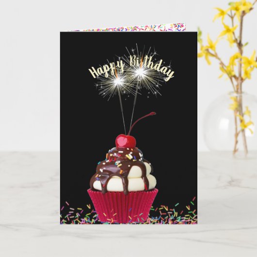 IJs zondag verjaardag Kaart (Gele Bloem)