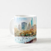 IJsbaan Central Park, New York Koffiemok (Voorkant links)