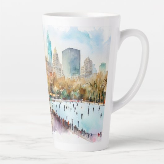 IJsbaan Central Park, New York Latte Mok (Rechts)