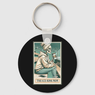 Ijsbaan Moeder Skelet Kaart Cadeau IJshockey Schaa Sleutelhanger