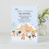 Ijsbaan Uitnodigingen (Staand voorkant)