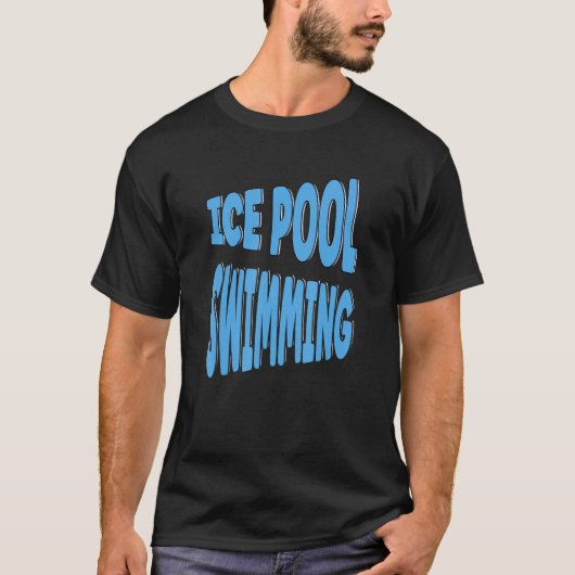 ijsbad in de ijspool t-shirt (Voorkant)