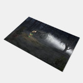 IJsbedekte pijnbomen in de Vloermat van de winter Deurmat (Schuin)