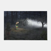 IJsbedekte pijnbomen in de Vloermat van de winter Deurmat (Voorkant)