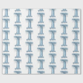 IJsbeentjesbrief in Kerstmis Cadeaupapier (Vlak)