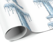 IJsbeentjesbrief in Kerstmis Cadeaupapier (Rol Hoek)