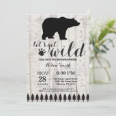 Ijsbeer babyshower uitnodiging (Staand voorkant)