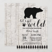 Ijsbeer babyshower uitnodiging (Voorkant / Achterkant)