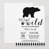 Ijsbeer babyshower uitnodiging (Voorkant / Achterkant)