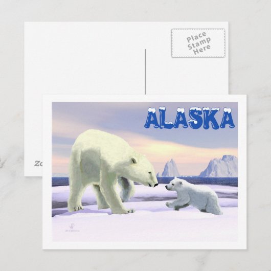 Ijsbeer - Beste de Neus van Mamma's Briefkaart (Voorkant / Achterkant)