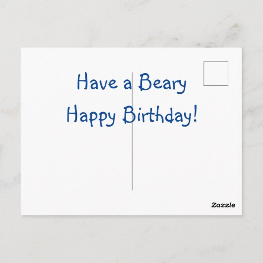 IJsbeer Briefkaart (Achterkant)