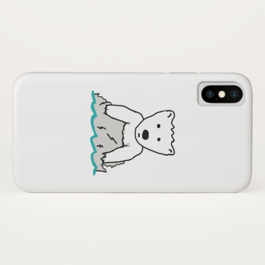 IJsbeer Case-Mate iPhone Case (Achterkant (horizontaal))