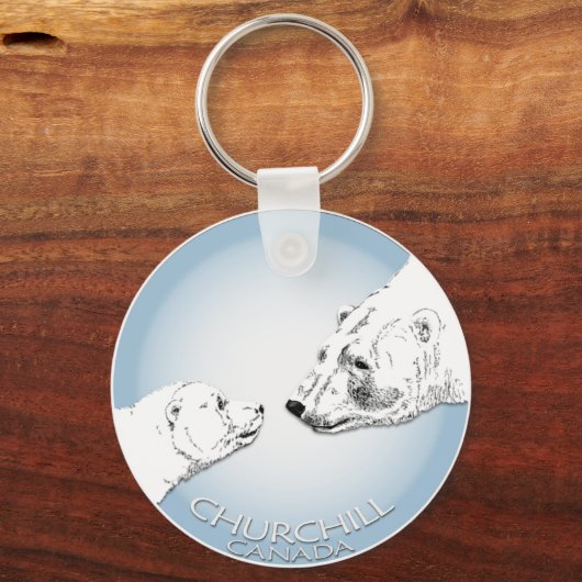 IJsbeer Churchill Sleutelhanger Souvenir Sleutelha (Voorkant)