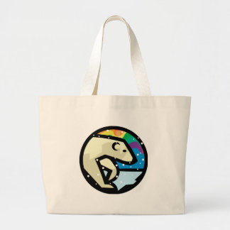 ijsbeer cirkel ontwerp grote tote bag