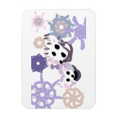 IJsbeer en baby winter Magneet (Verticaal)