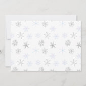 IJsbeer Het is koud buiten Winter Baby Shower Kaart (Achterkant)