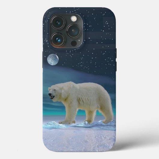 Ijsbeer in het maanlicht Case-Mate iPhone case (Achterkant)