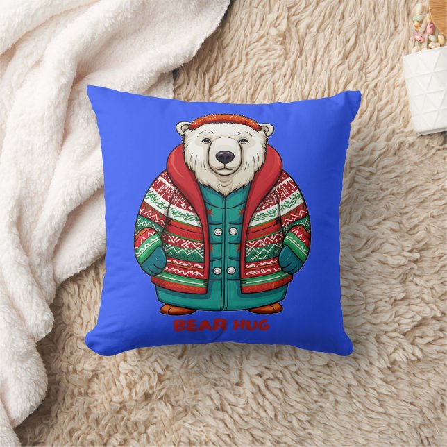 Ijsbeer Knuffel Kussen (Deken)