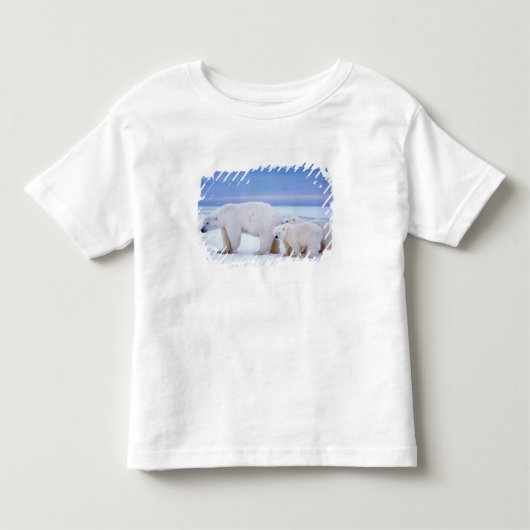 IJsbeer met jongen Kinder Shirts (Voorkant)