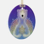 IJsbeer met sterornament Keramisch Ornament (Rechts)
