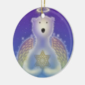 IJsbeer met sterornament Keramisch Ornament (Links)