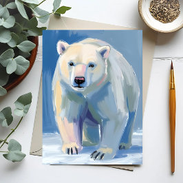 IJsbeer | Mooie Dier Schilderij Briefkaart