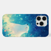 IJsbeer onder de Arctische hemel iPhone Hoesje (Achterkant horizontaal)