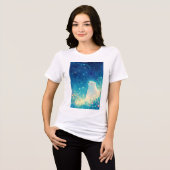 IJsbeer onder de Arctische hemel Tri-Blend Shirt (Voorkant volledig)