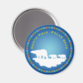 Ijsbeer op Ijs Magneet (Voorkant / Achterkant)