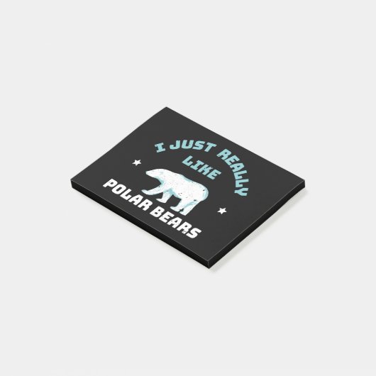 Ijsbeer Post-it® Notes (Schuin)