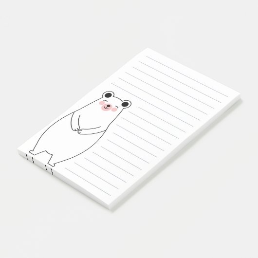 Ijsbeer Post-it® Notes (Schuin)