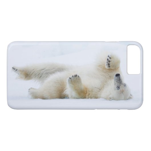 Ijsbeer rollend in de sneeuw, Noorwegen Case-Mate iPhone Case (Achterkant (Horizontaal))